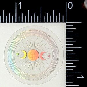 🌀10/$10🌀 Silver Celestial Holographic Translucent Waterproof Vinyl Sticker